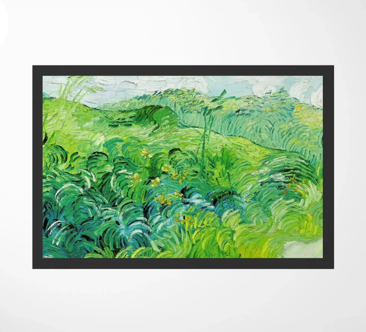 Signed, Vincent – Green Wheat Fields 2 zerbino da Vintage by JUNIQE