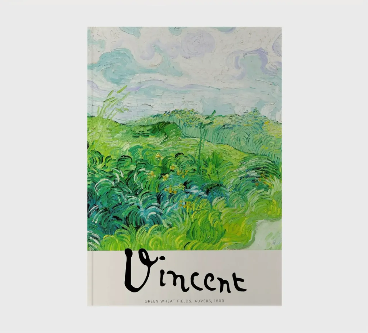 Signed, Vincent – Green Wheat Fields 2 notebook by Vintage by JUNIQE
