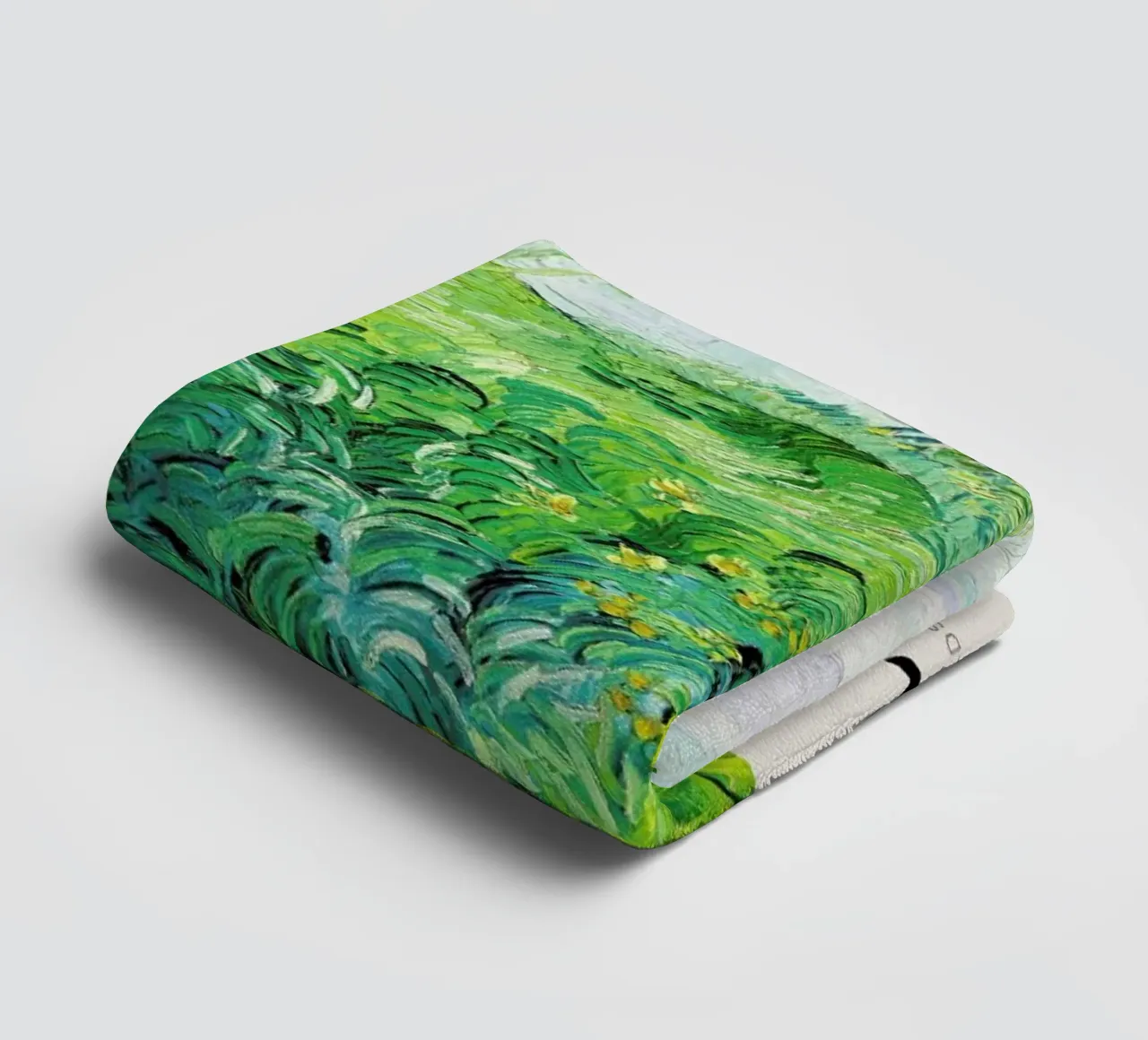 Signed, Vincent – Green Wheat Fields 2 asciugamano da bagno da Vintage by JUNIQE