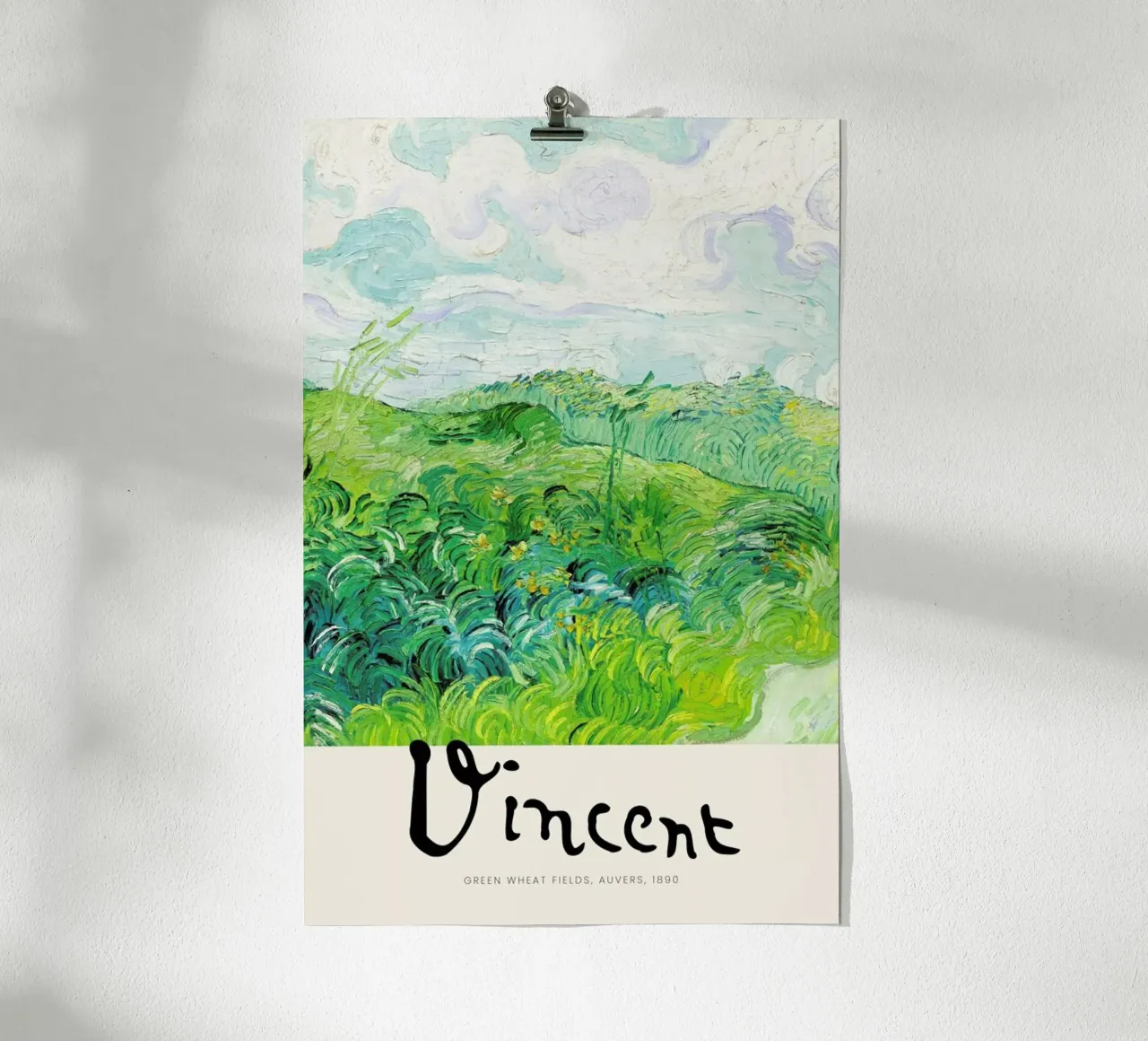 Signed, Vincent – Green Wheat Fields 2 carta hahnemühle da Vintage by JUNIQE