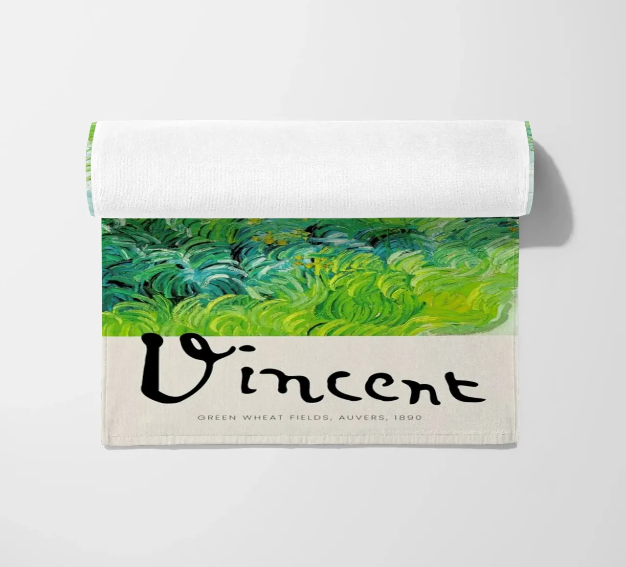 Signed, Vincent – Green Wheat Fields 2 telo mare da Vintage by JUNIQE