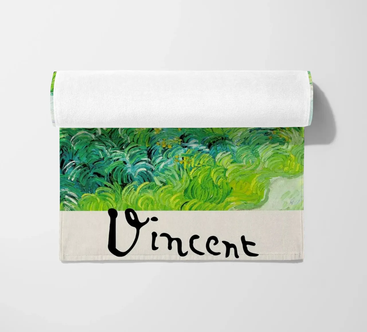 Signed, Vincent – Green Wheat Fields 2 telo mare da Vintage by JUNIQE