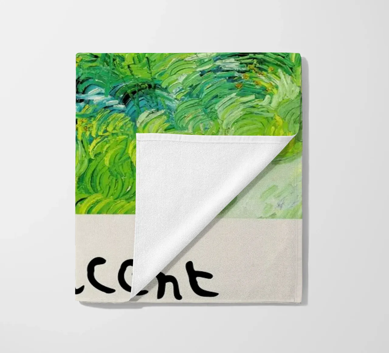 Signed, Vincent – Green Wheat Fields 2 telo mare da Vintage by JUNIQE