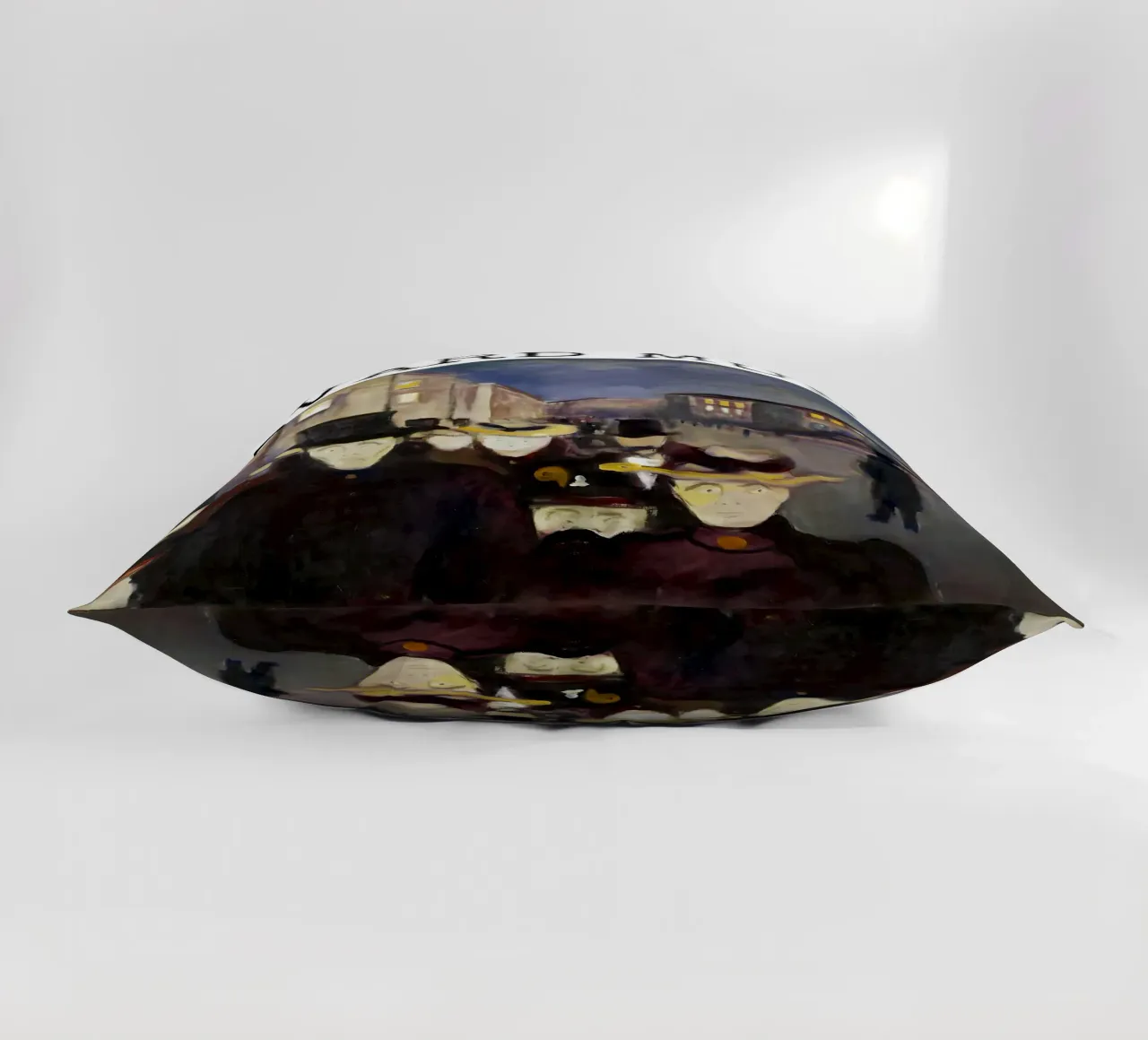 Sera in via Karl Johan di Edvard Munch cuscino da kaitlinparkershop