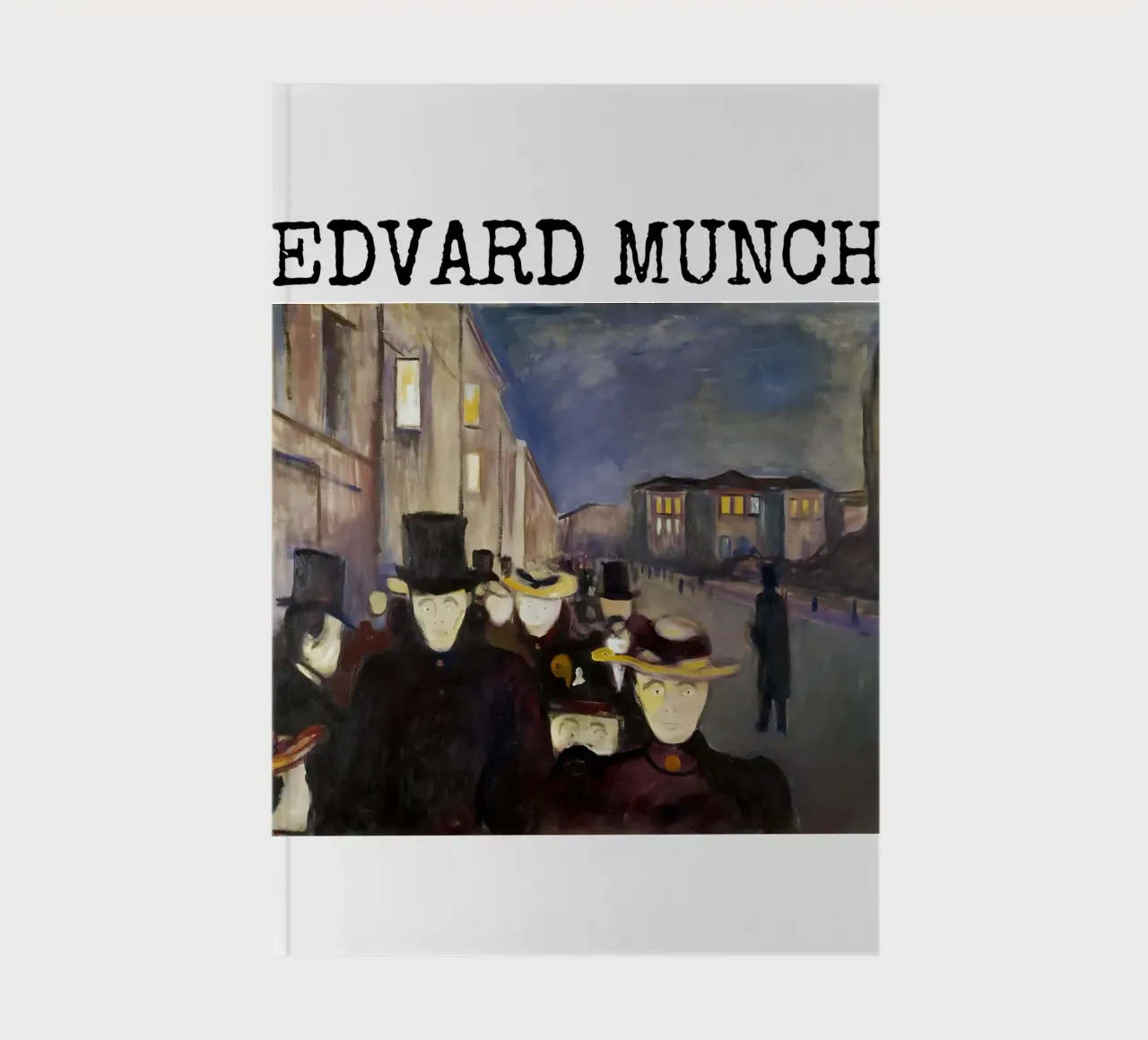 Sera in via Karl Johan di Edvard Munch diario da kaitlinparkershop