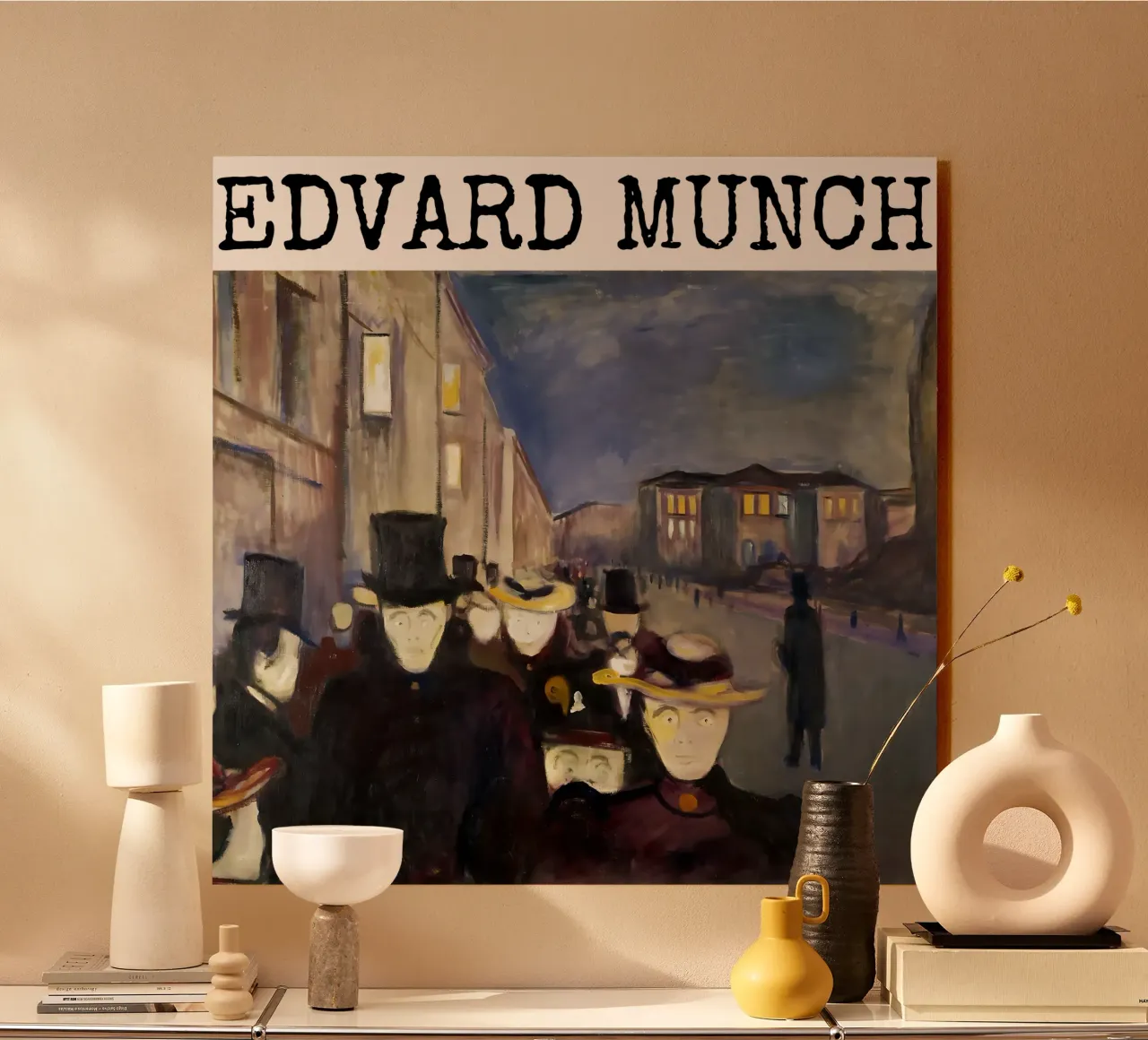 Sera in via Karl Johan di Edvard Munch alluminio dibond da kaitlinparkershop