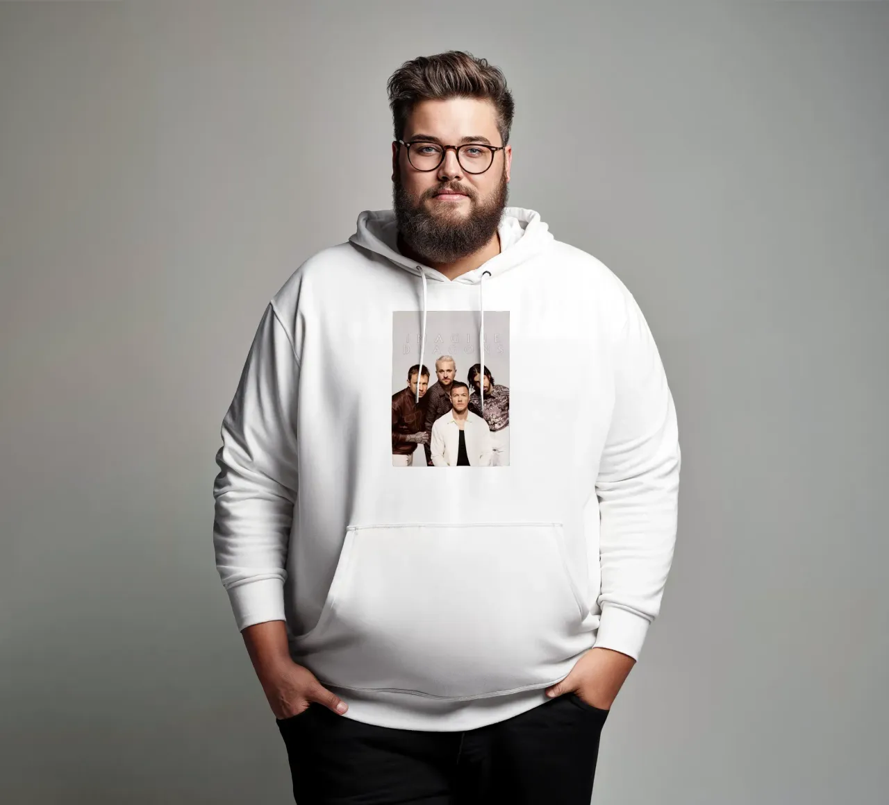 Imagine Dragons felpa con cappuccio da vanhesling