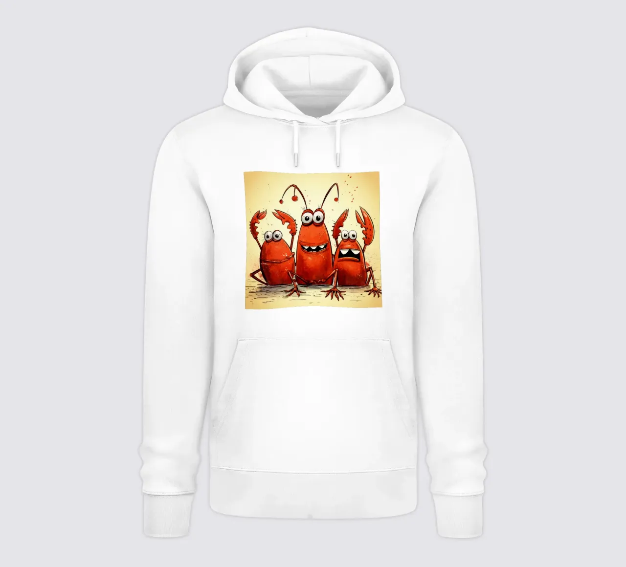 Pandilla Retro Langosta sudadera con capucha de Funny Animals