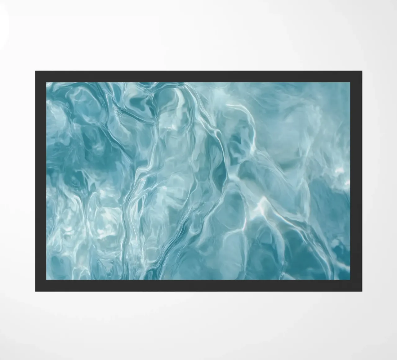 Pastel Blue Ripples - Calm Water Abstract Photo Print zerbino da Vela Luna