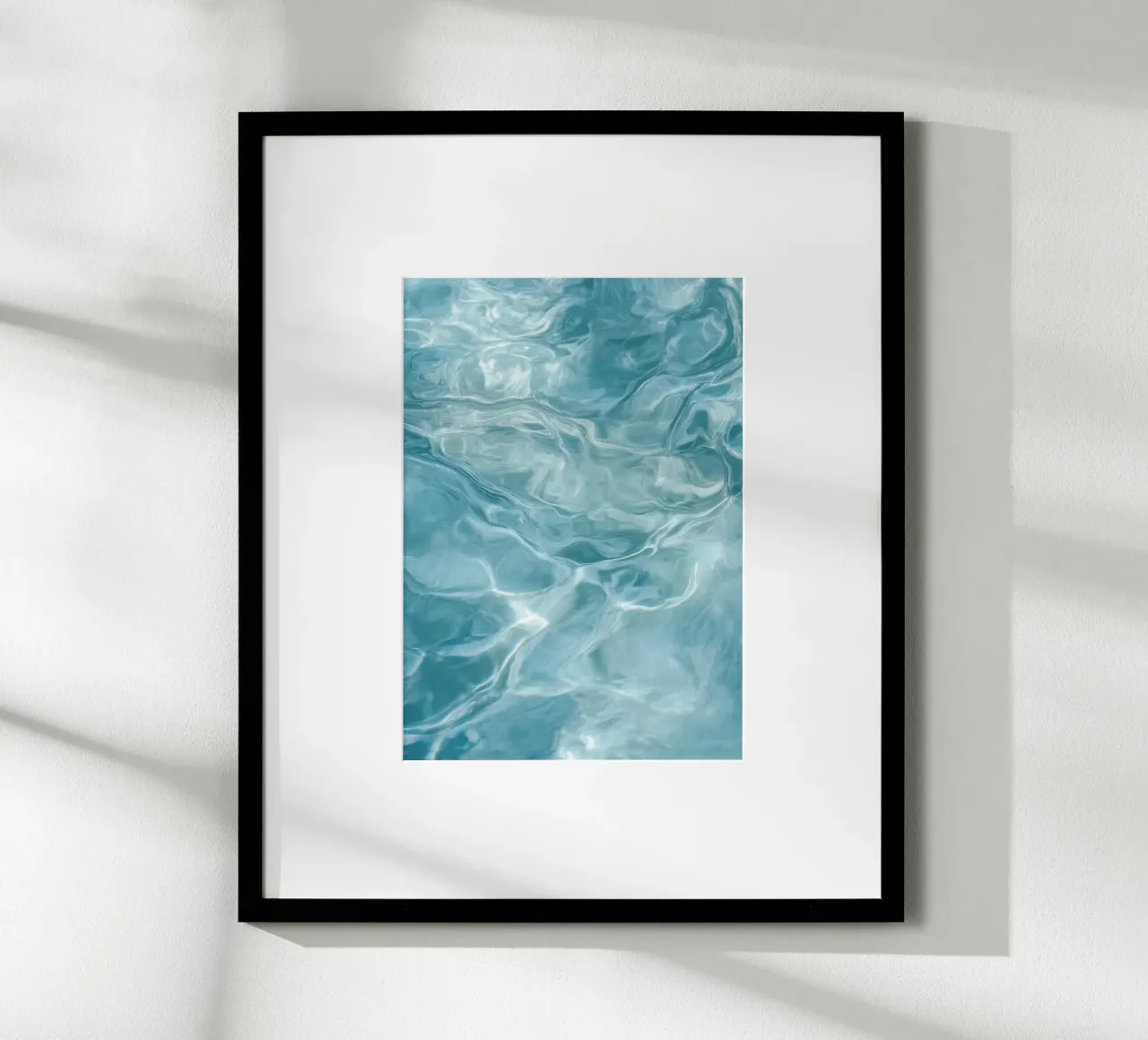 Pastel Blue Ripples - Calm Water Abstract Photo Print hahnemühle by Vela Luna
