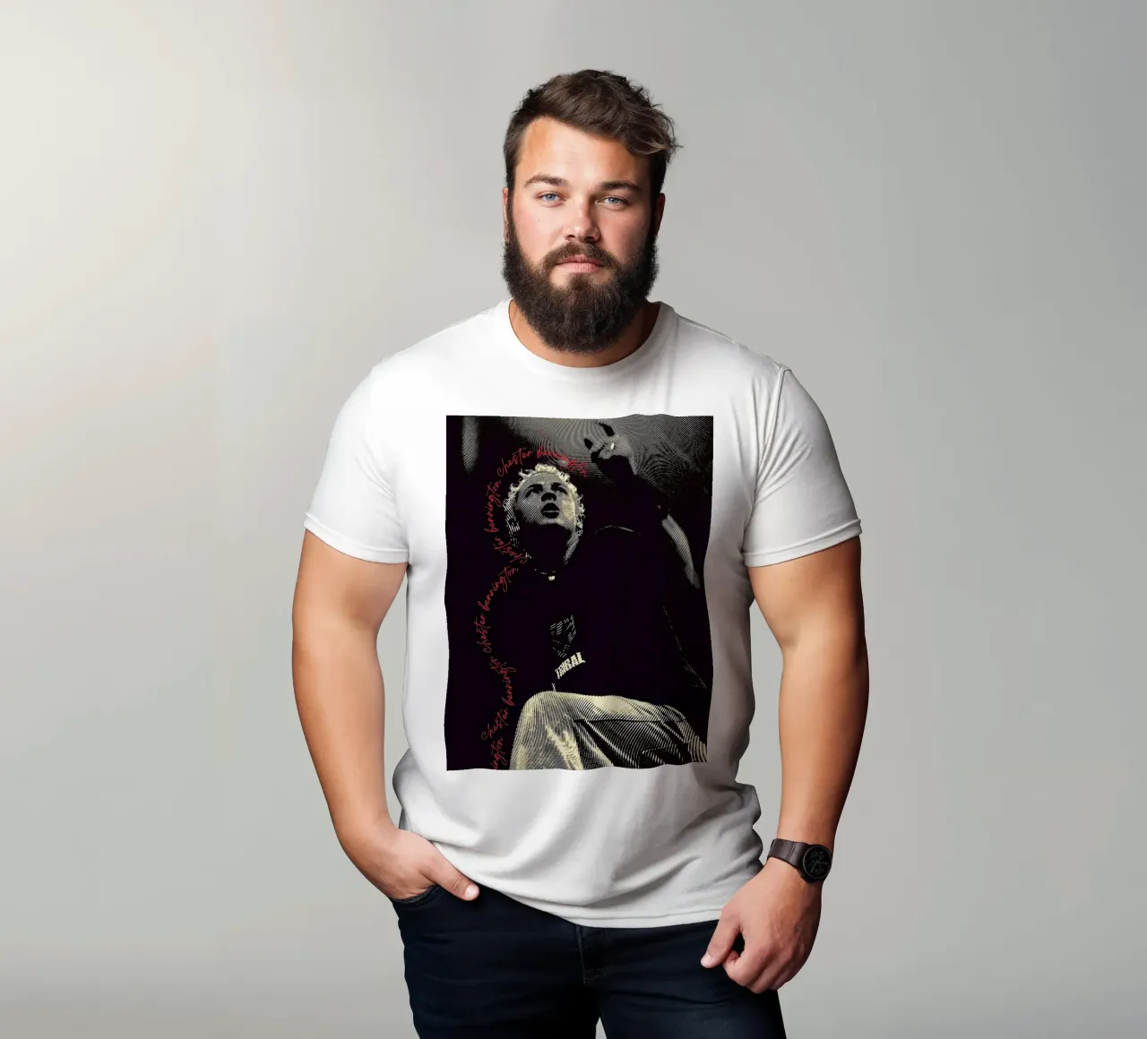 Chester Bennington t-shirt by vanhesling