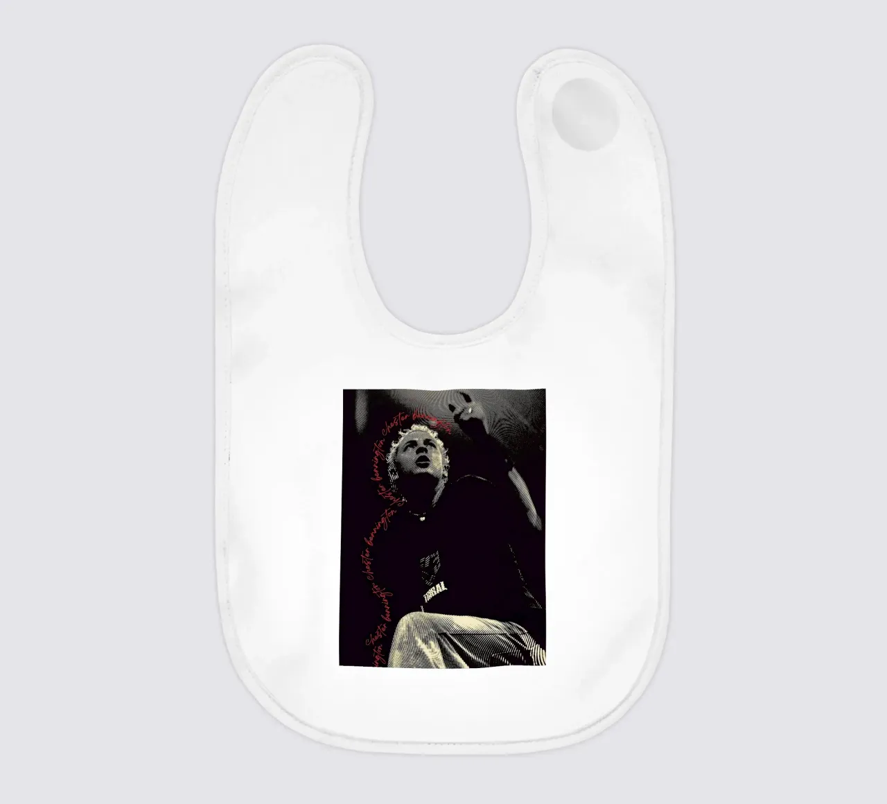 Chester Bennington baby bib by vanhesling