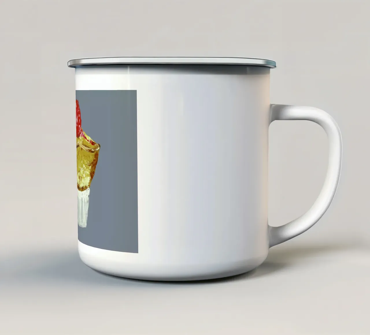 Soufflé tazza in smalto da Alice Straker