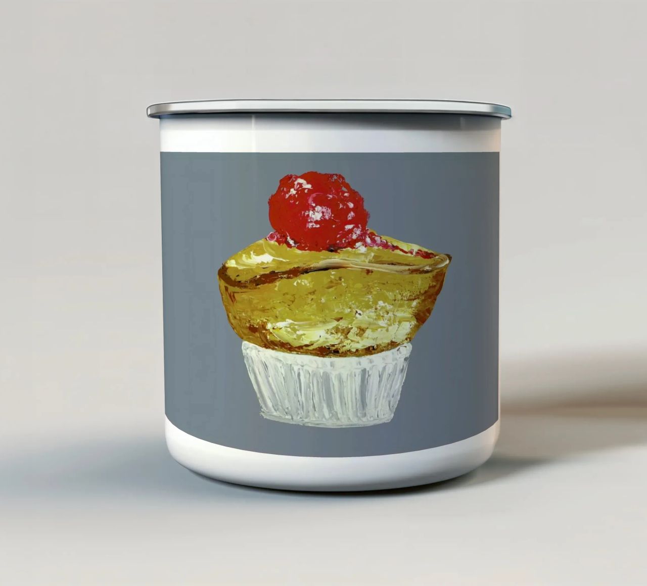 Soufflé tazza in smalto da Alice Straker