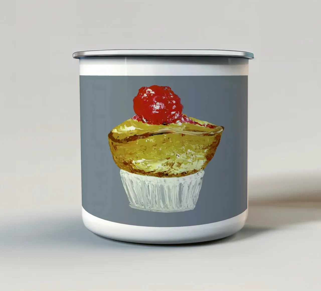 Soufflé tazza in smalto da Alice Straker