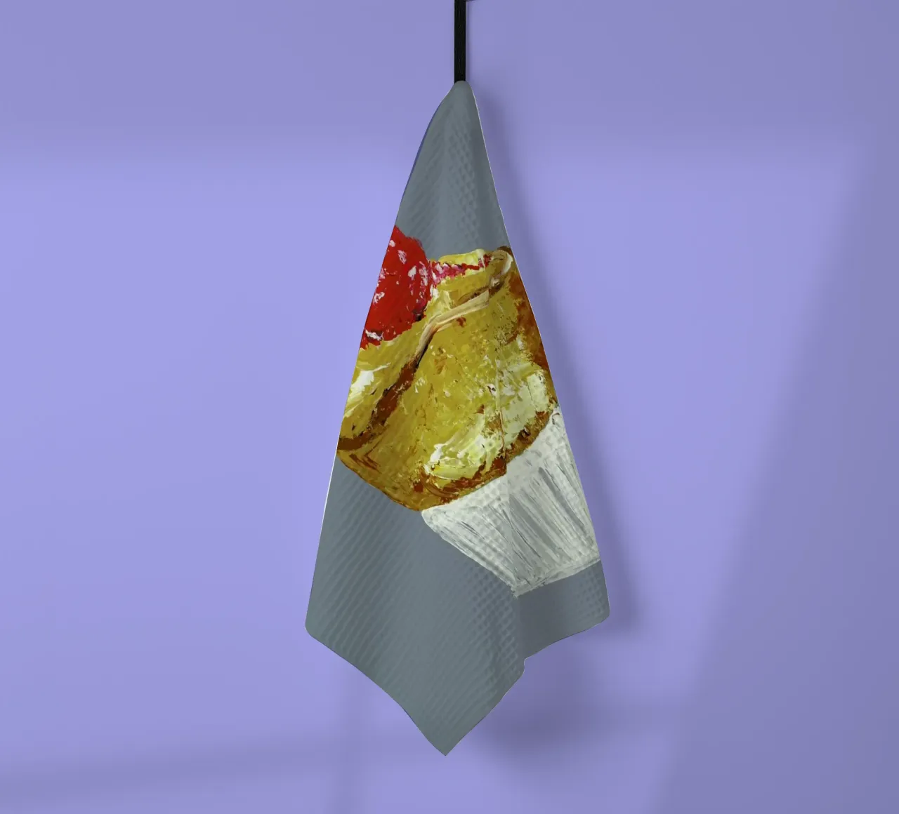 Soufflé tea towel by Alice Straker