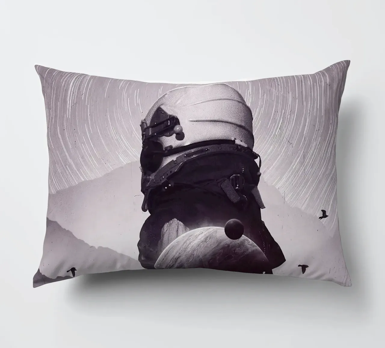 beyond dimensions of space decorative cushion by Green