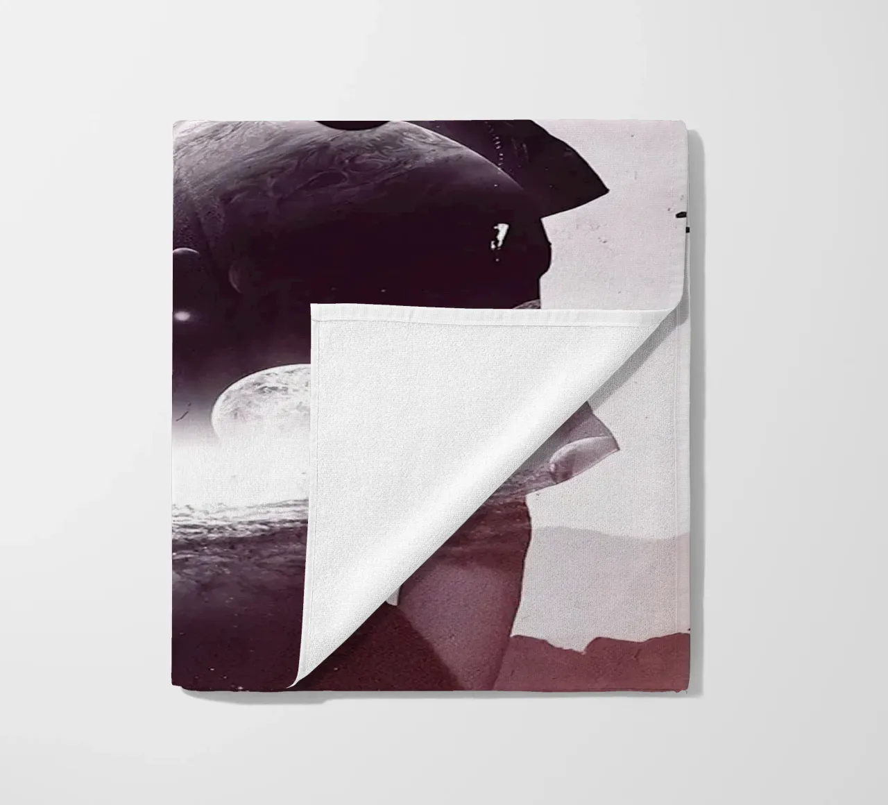 beyond dimensions of space beach towel by Green