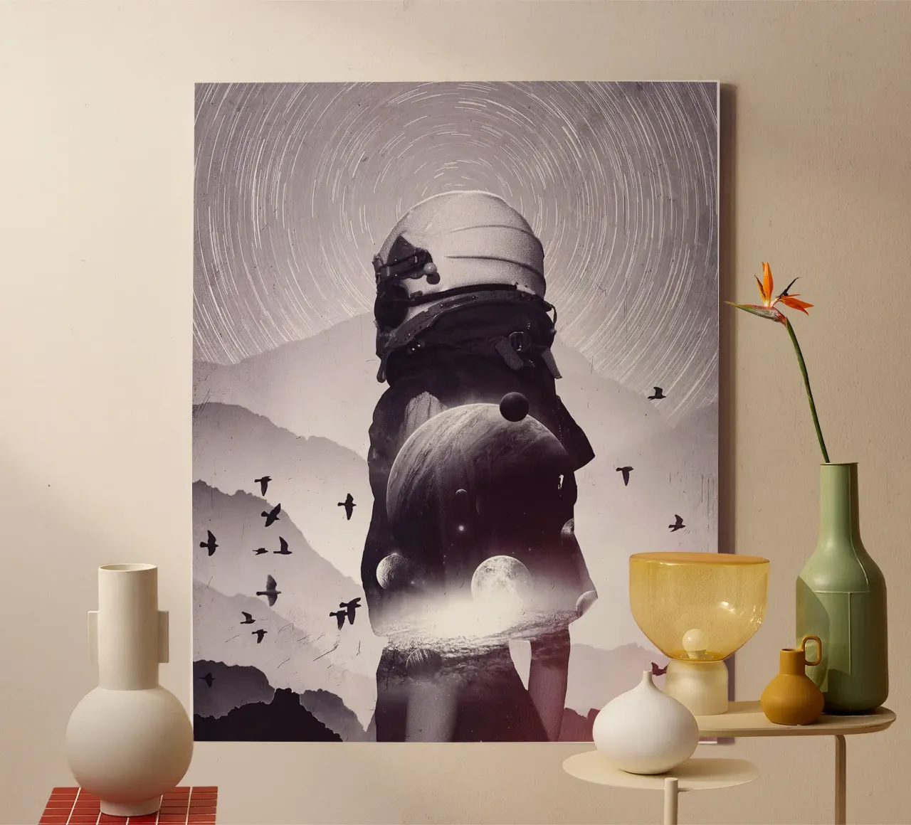 beyond dimensions of space canvas by Green