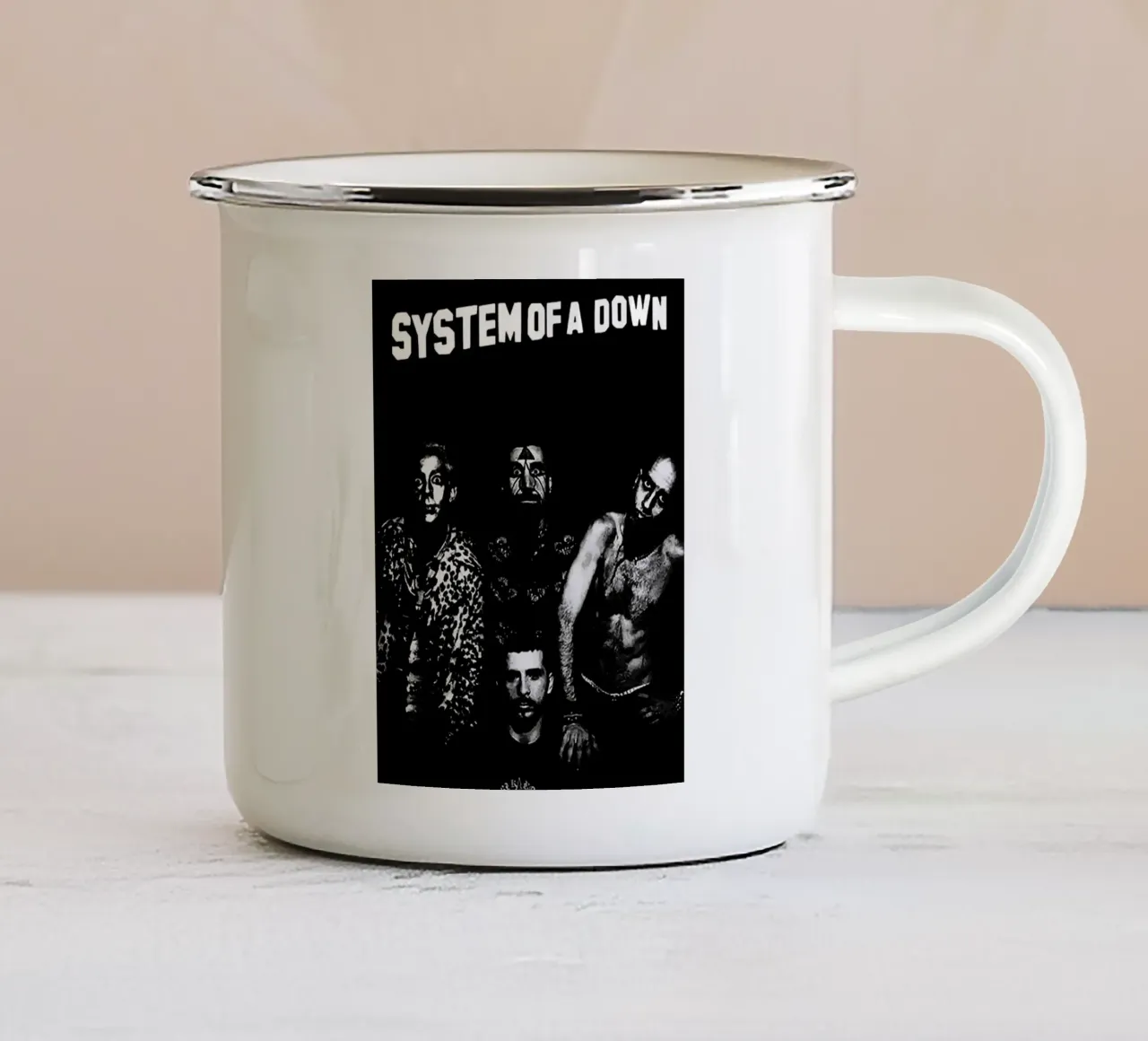 System of a Down tazza in smalto da vanhesling