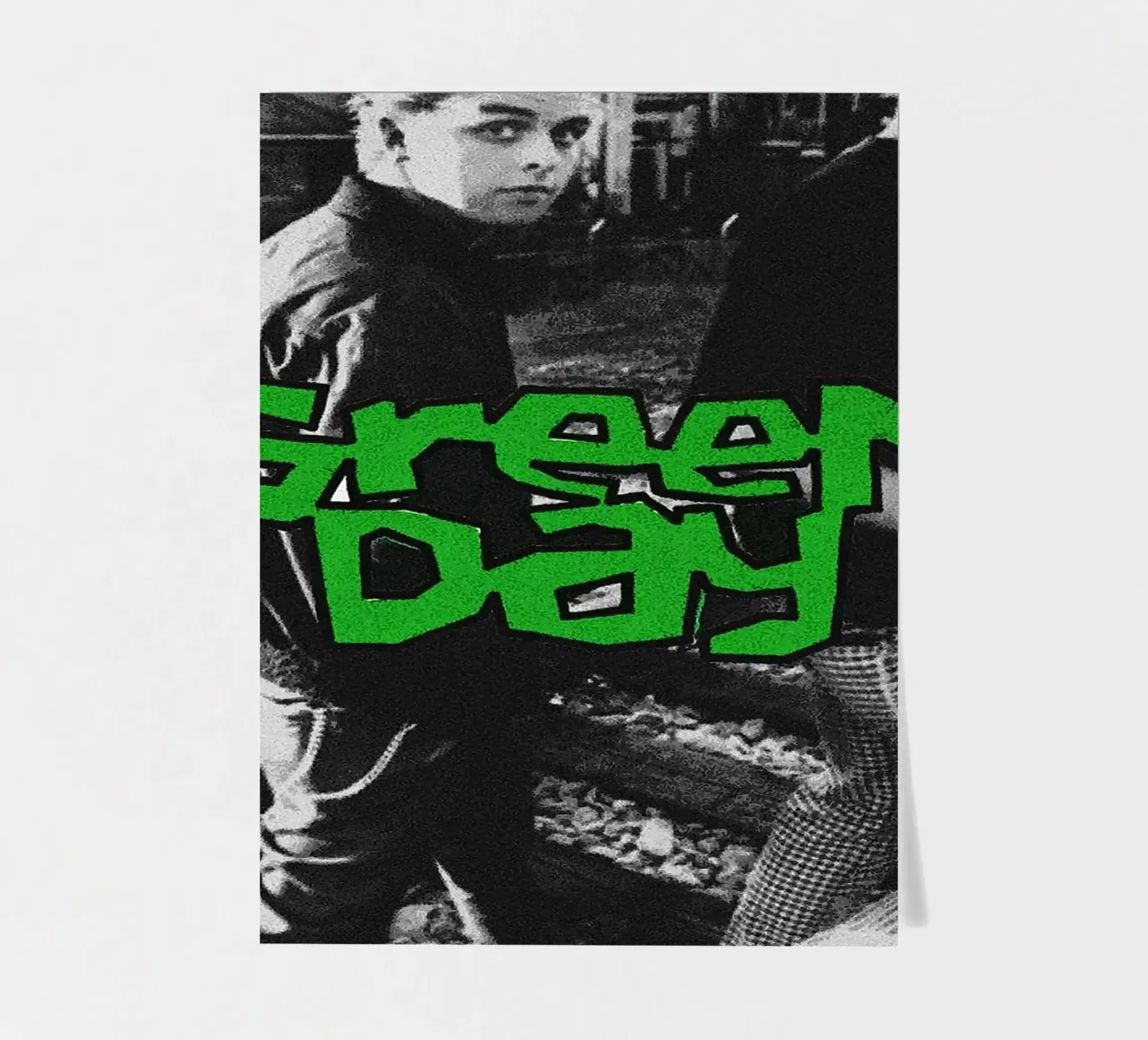 groupe green day planche autocollant de vanhesling