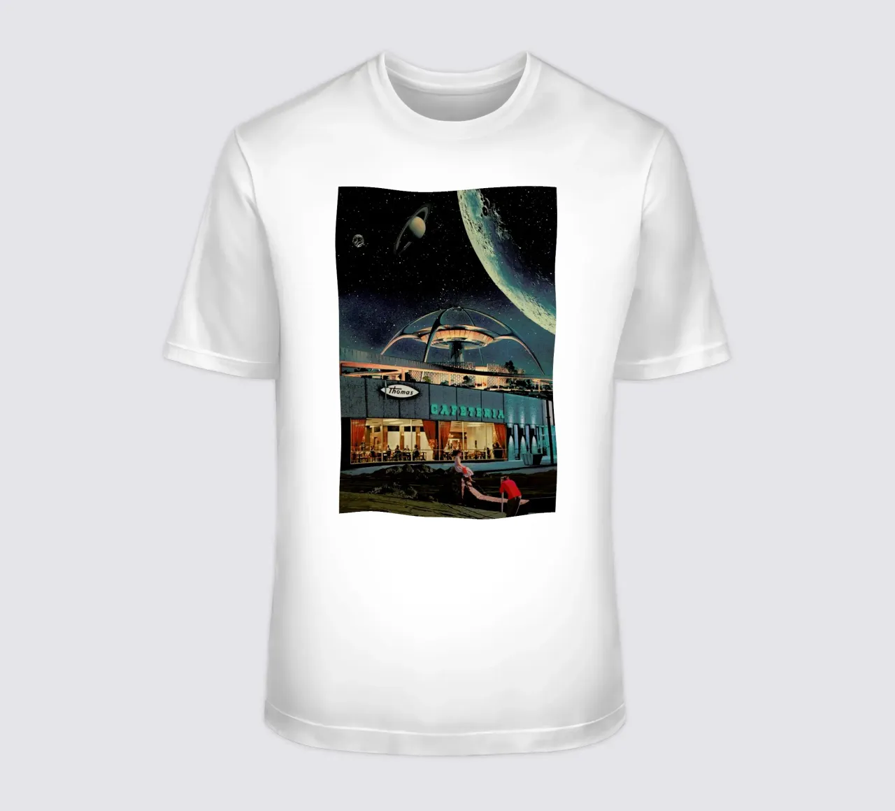 A Postcard From Year 2346 t-shirt da Frank Moth