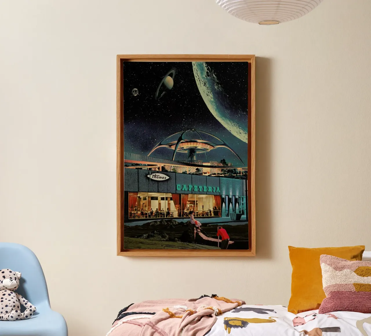 A Postcard From Year 2346 canvas by Frank Moth