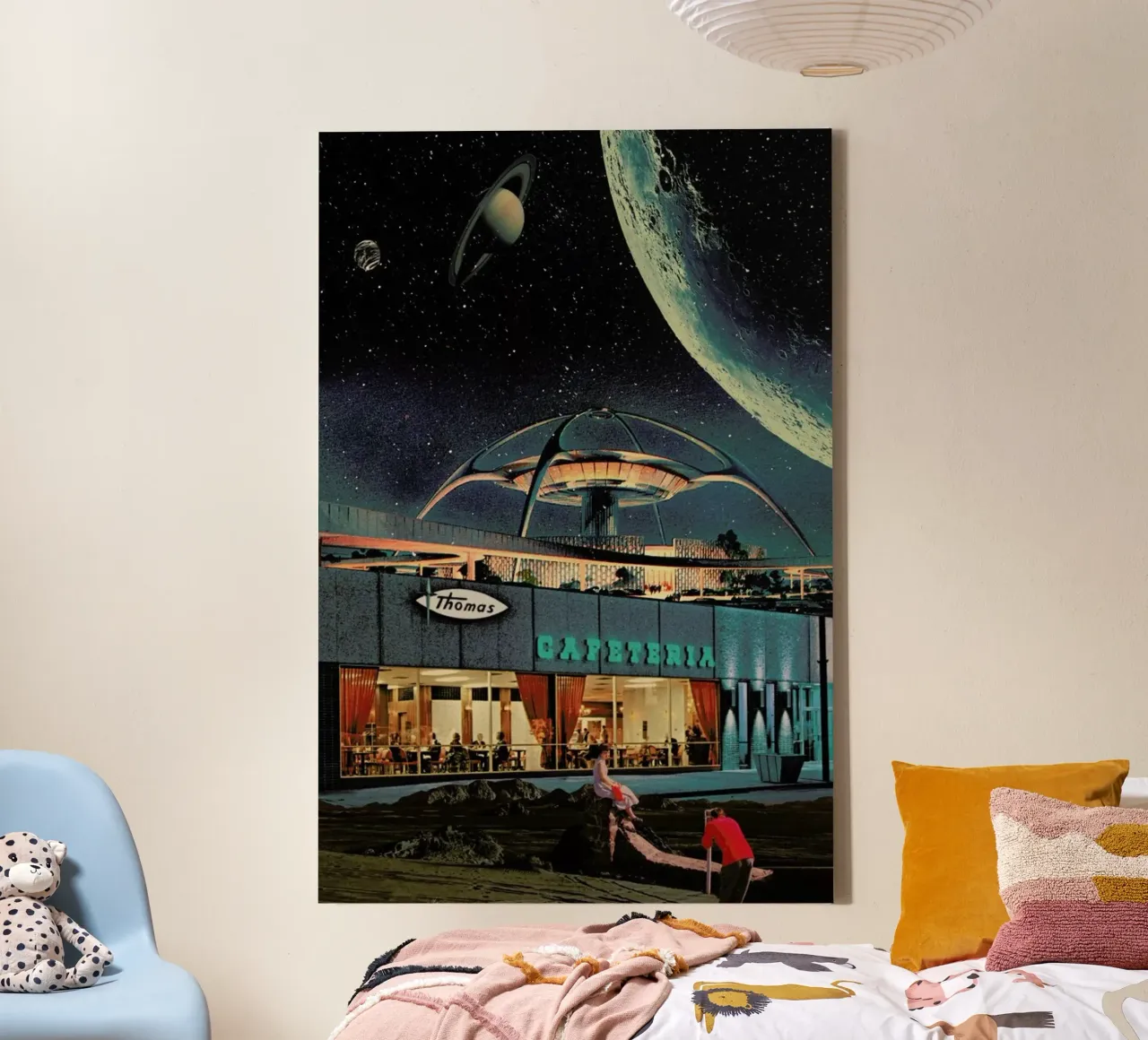 A Postcard From Year 2346 canvas by Frank Moth