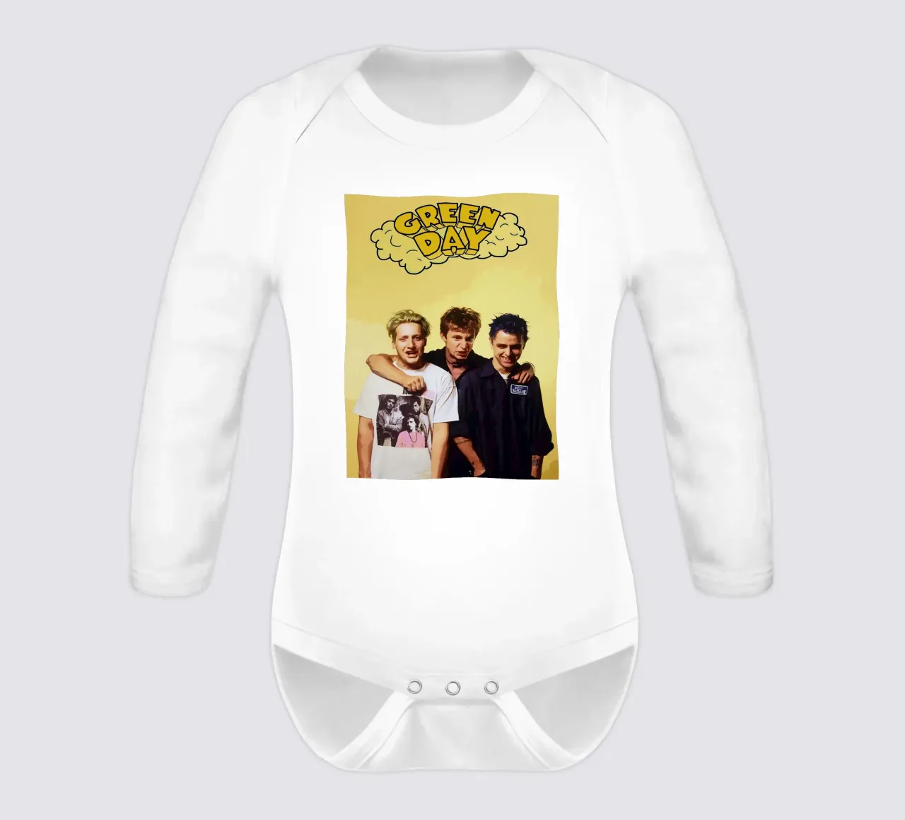 green day band long-sleeve baby romper by vanhesling