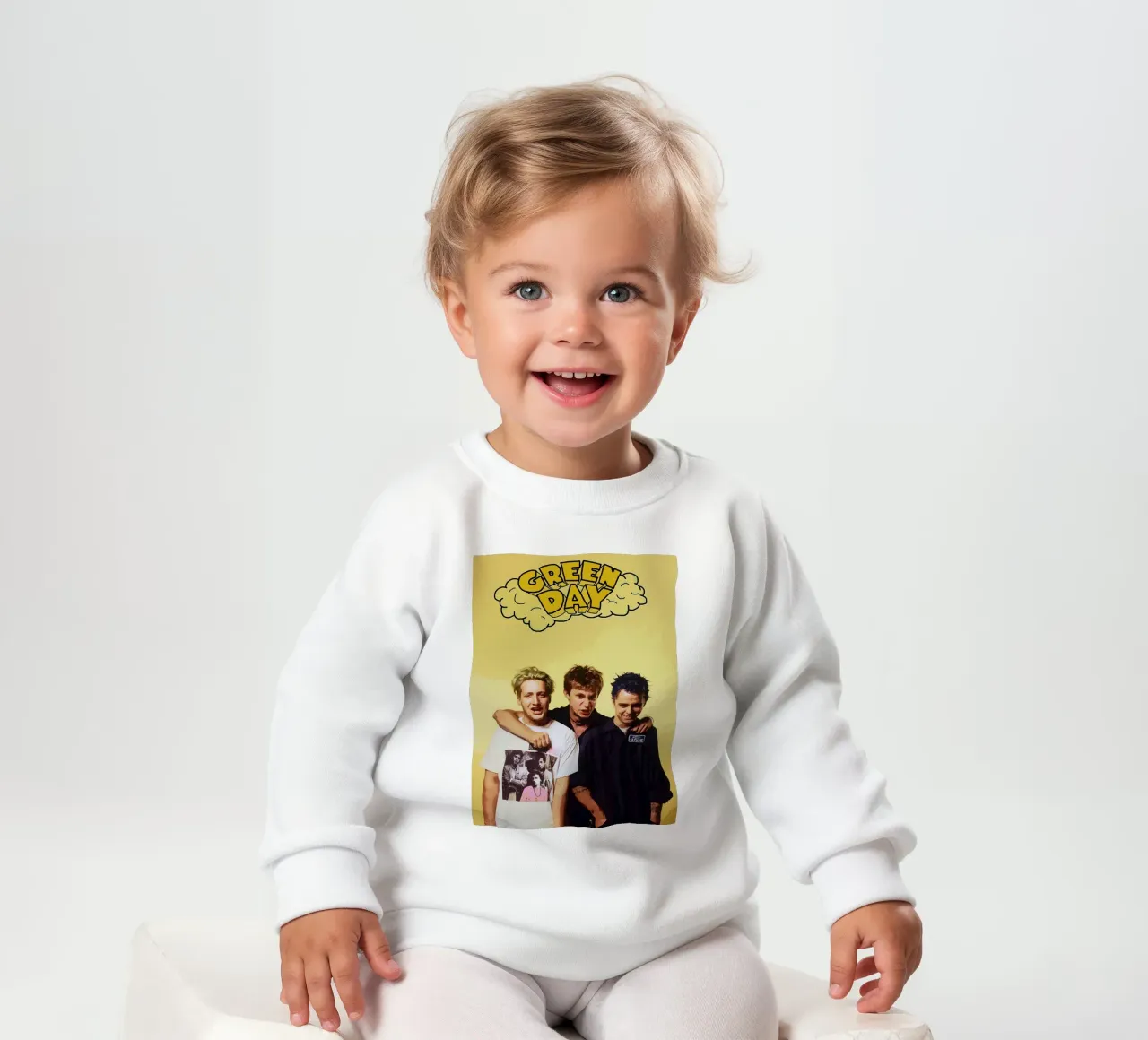 green day band baby sweatshirt by vanhesling