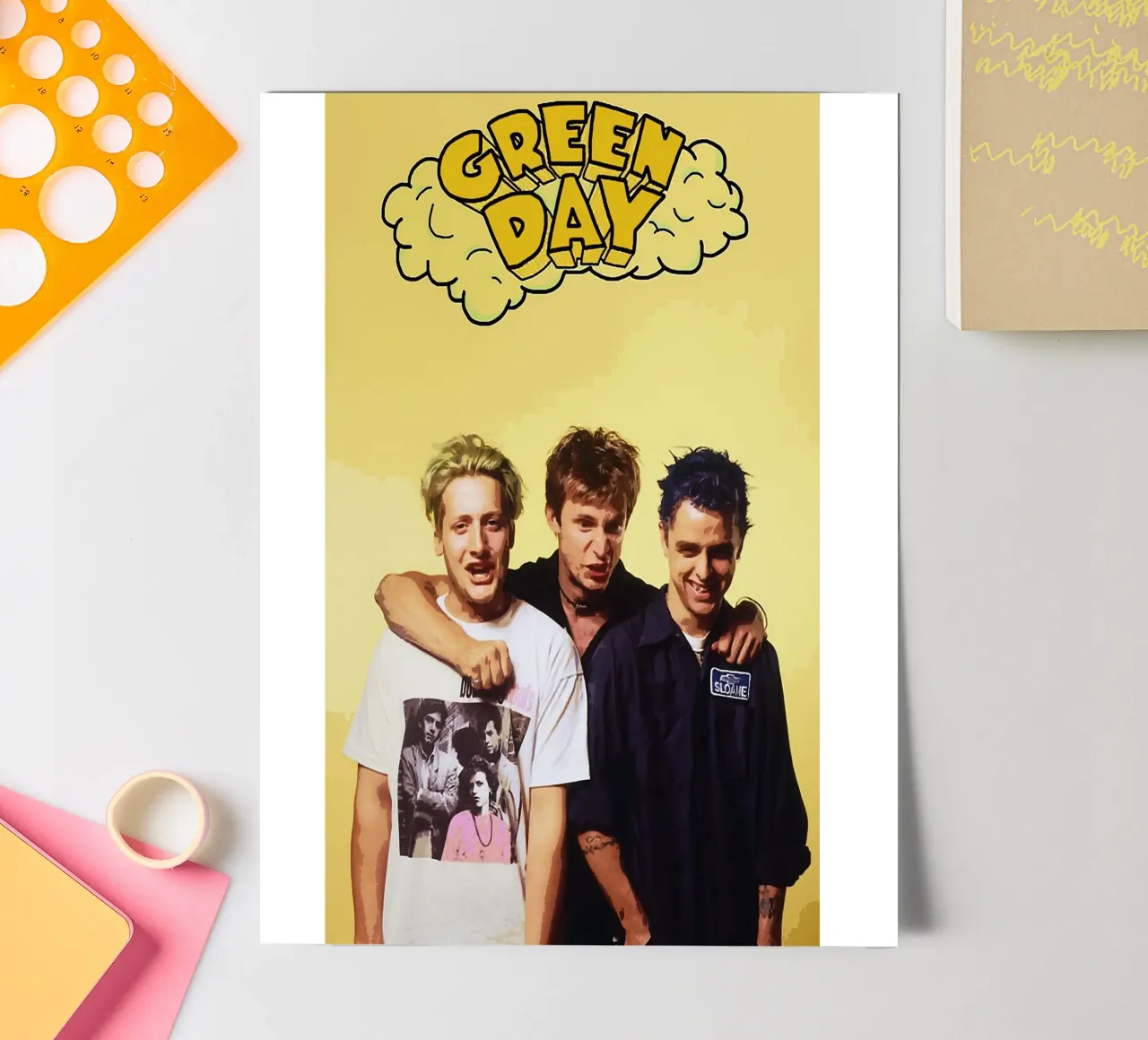 green day band sticker sheet by vanhesling
