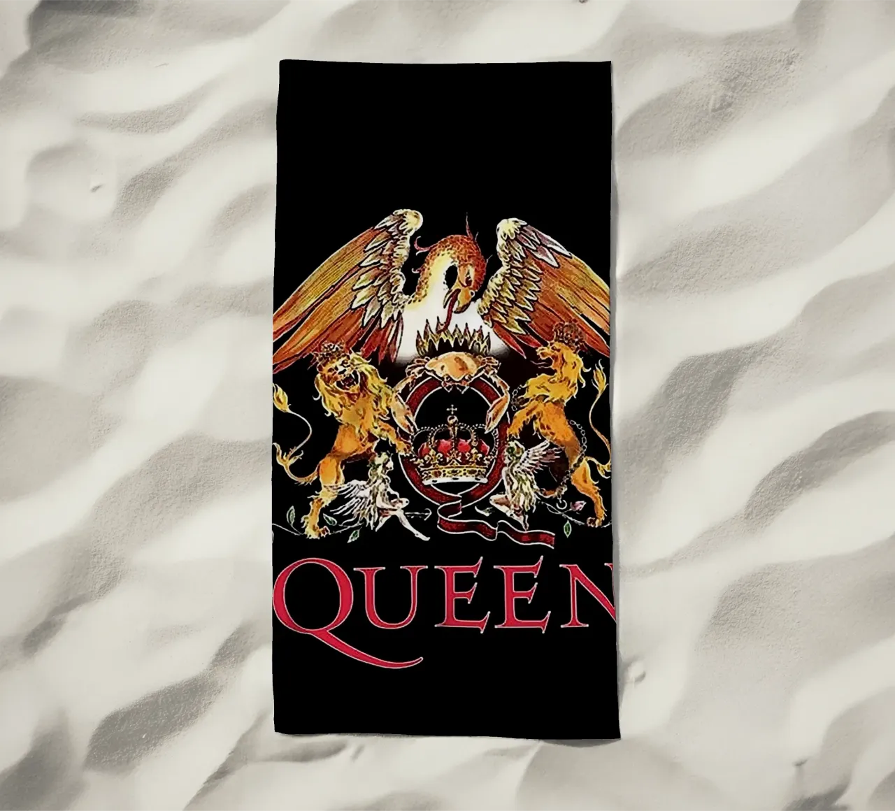 queen band beach towel by vanhesling