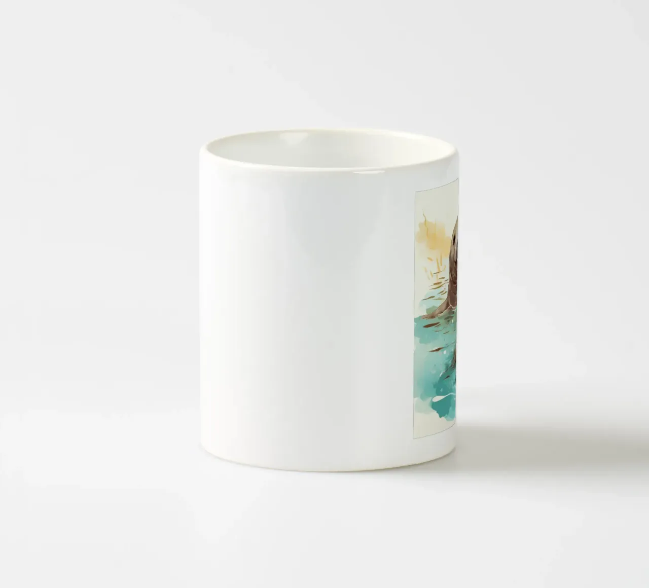 Retro-Seekuh-Gang Keramik Tasse von Funny Animals