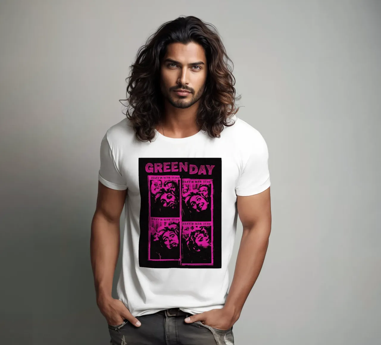 groupe green day t-shirt de vanhesling