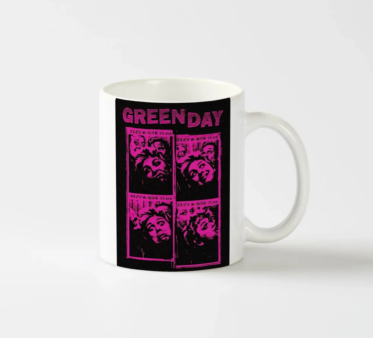 groupe green day mug en céramique de vanhesling