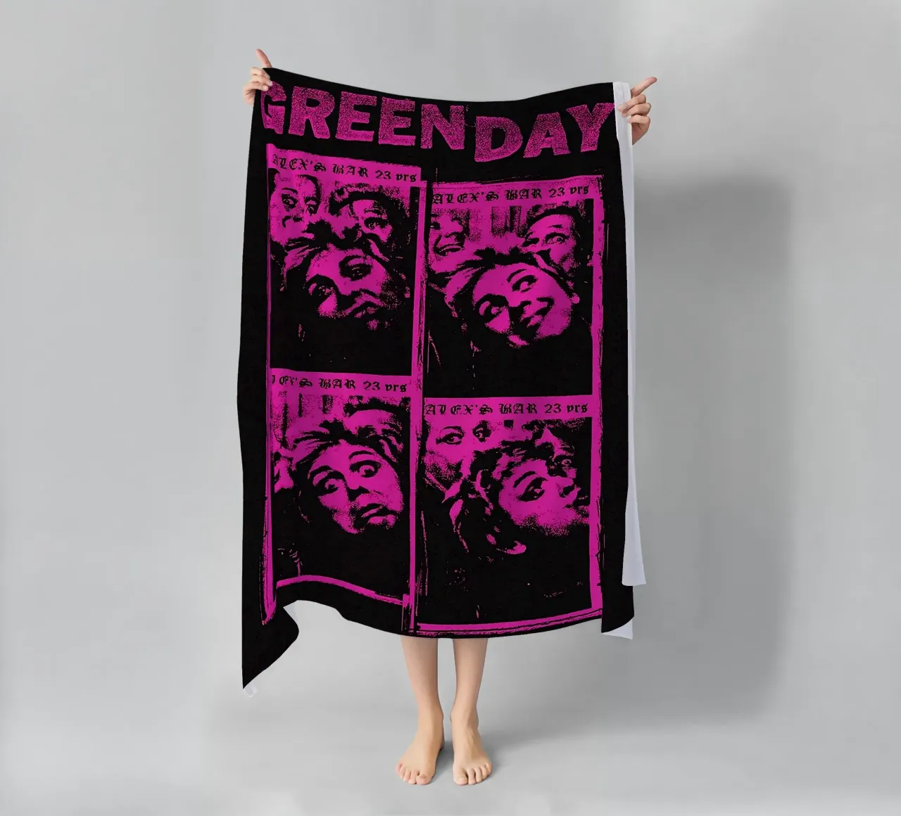 groupe green day serviette de plage de vanhesling