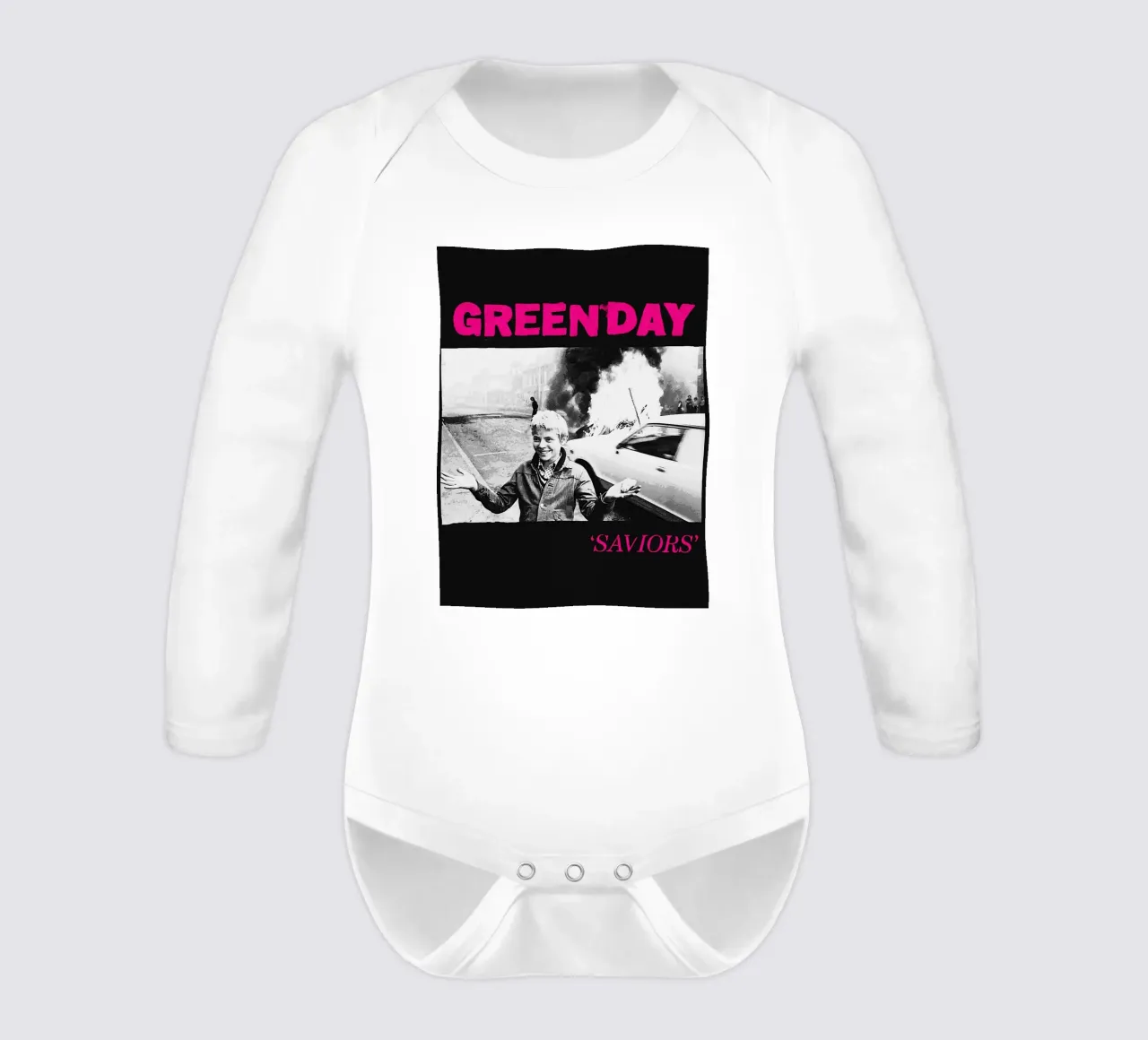green day band long-sleeve baby romper by vanhesling