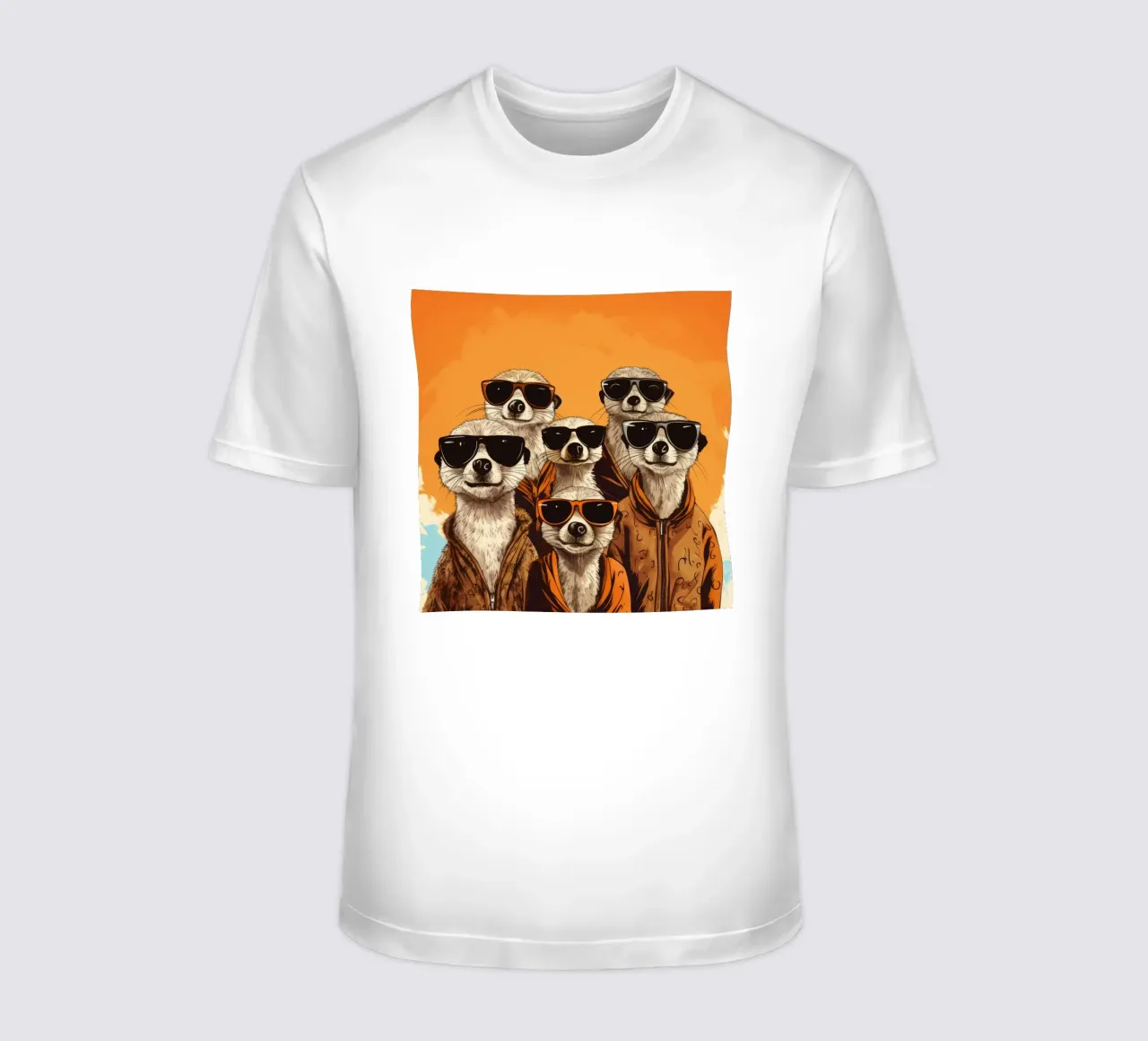 Retro Meerkat Gang t-shirt da Funny Animals