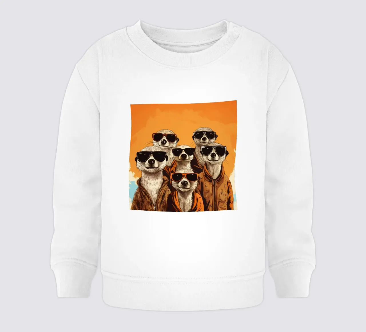 Retro Meerkat Gang felpa neonato da Funny Animals