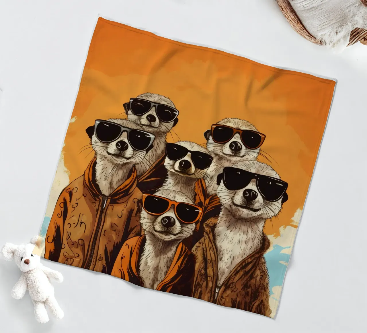 Retro Meerkat Gang coperta in pile da Funny Animals