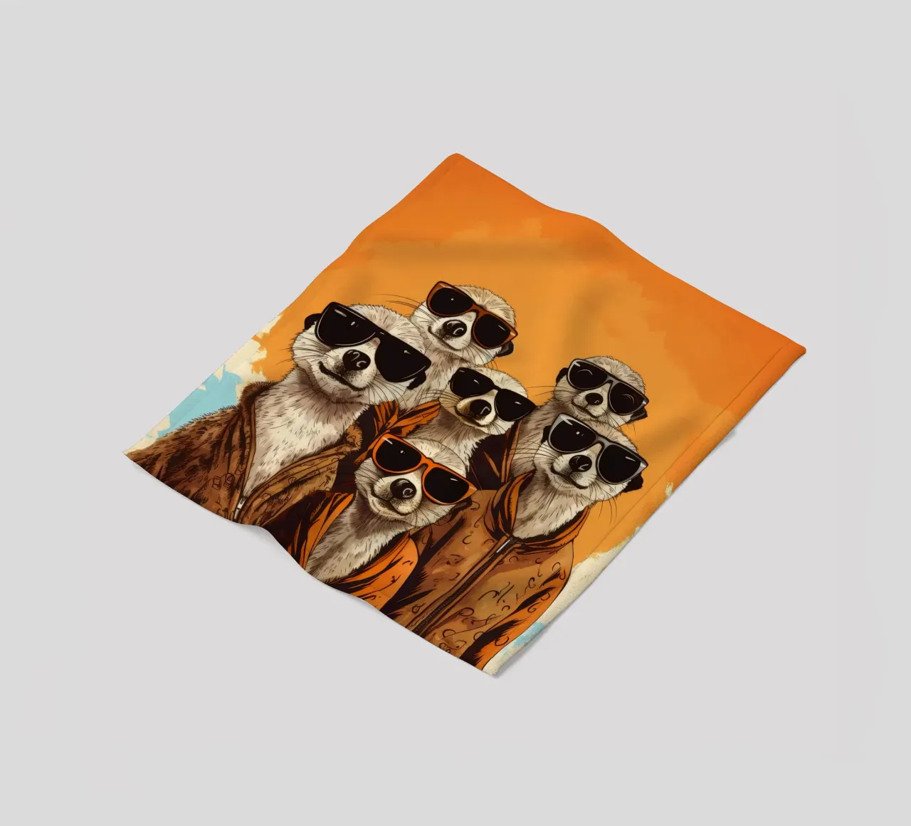 Retro Meerkat Gang coperta in pile da Funny Animals