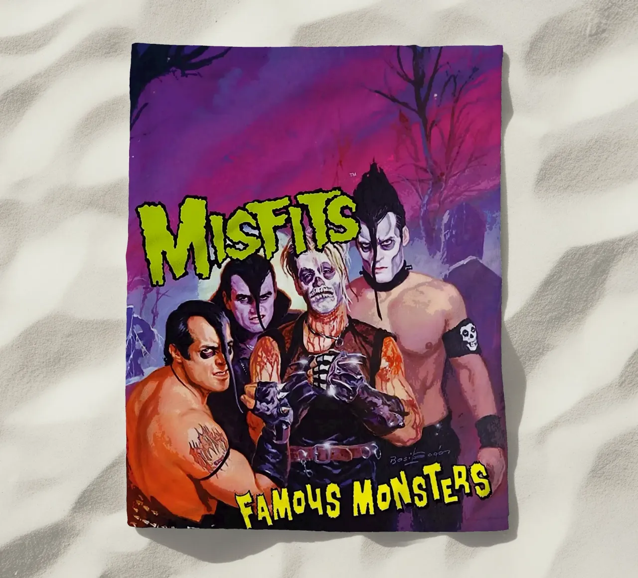 groupe misfits serviette de plage de vanhesling