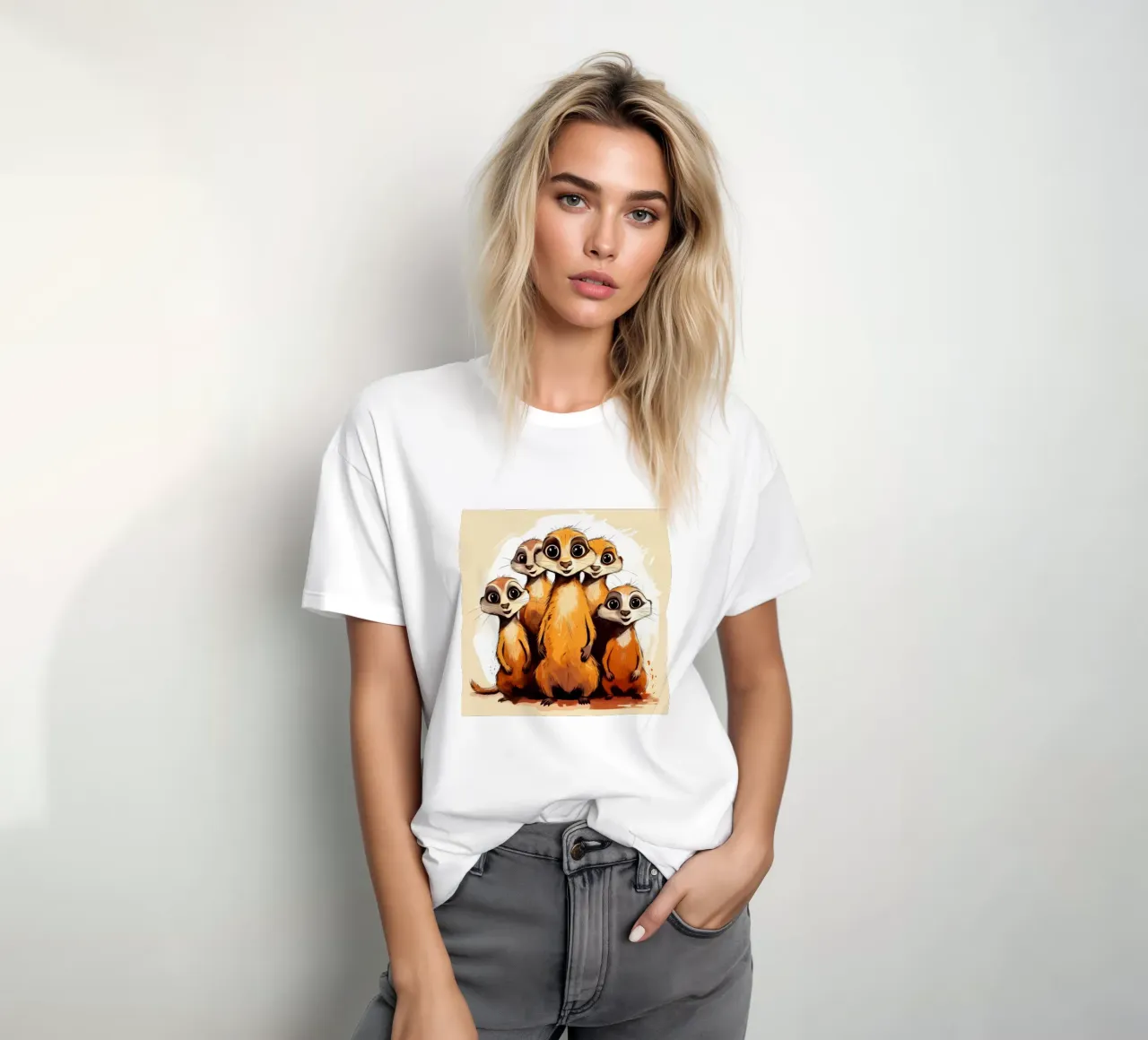 Retro Meerkat Gang t-shirt by Funny Animals