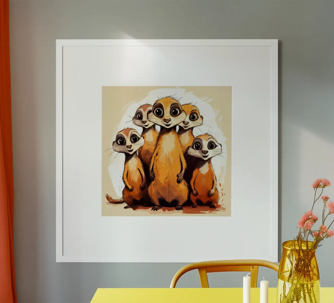 Pandilla de suricatas retro hahnemühle de Funny Animals