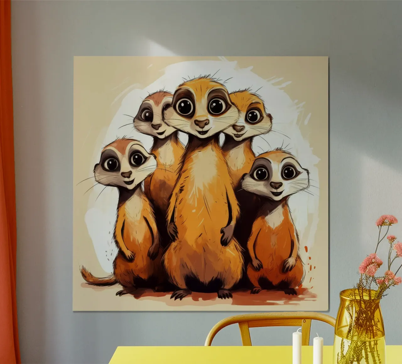 Pandilla de suricatas retro hahnemühle de Funny Animals
