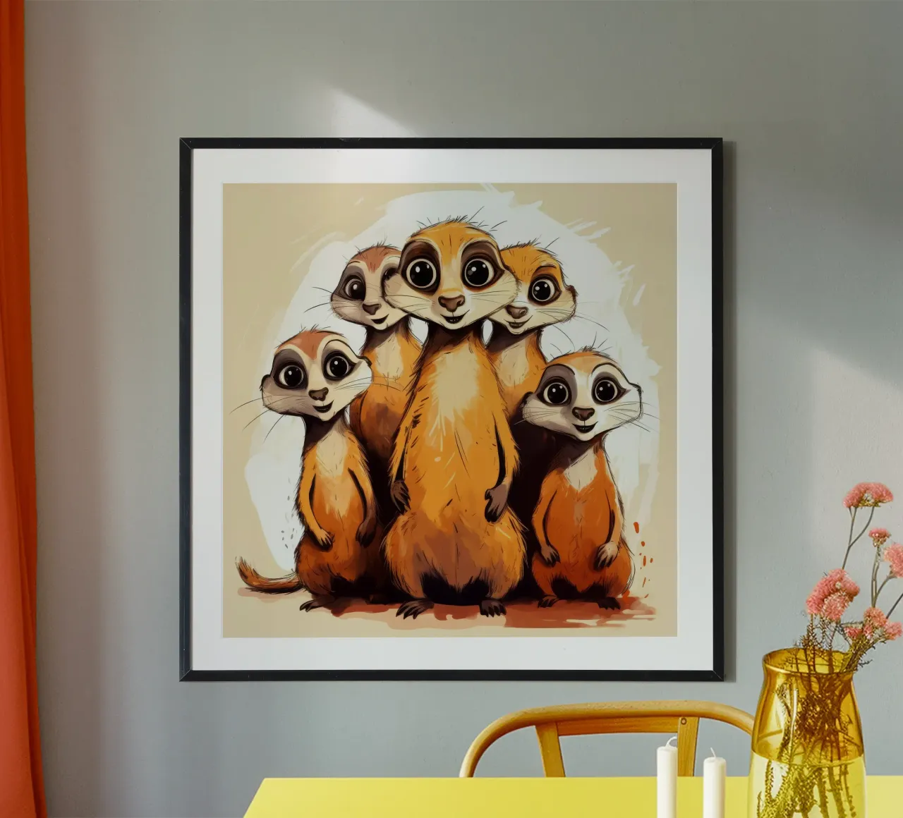 Pandilla de suricatas retro hahnemühle de Funny Animals