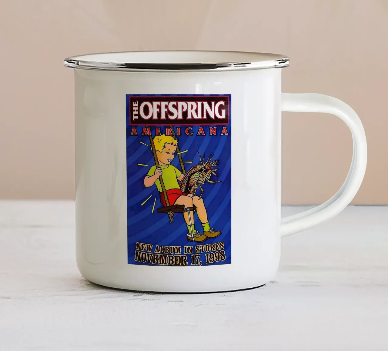 Le groupe The Offspring mug en émail de vanhesling