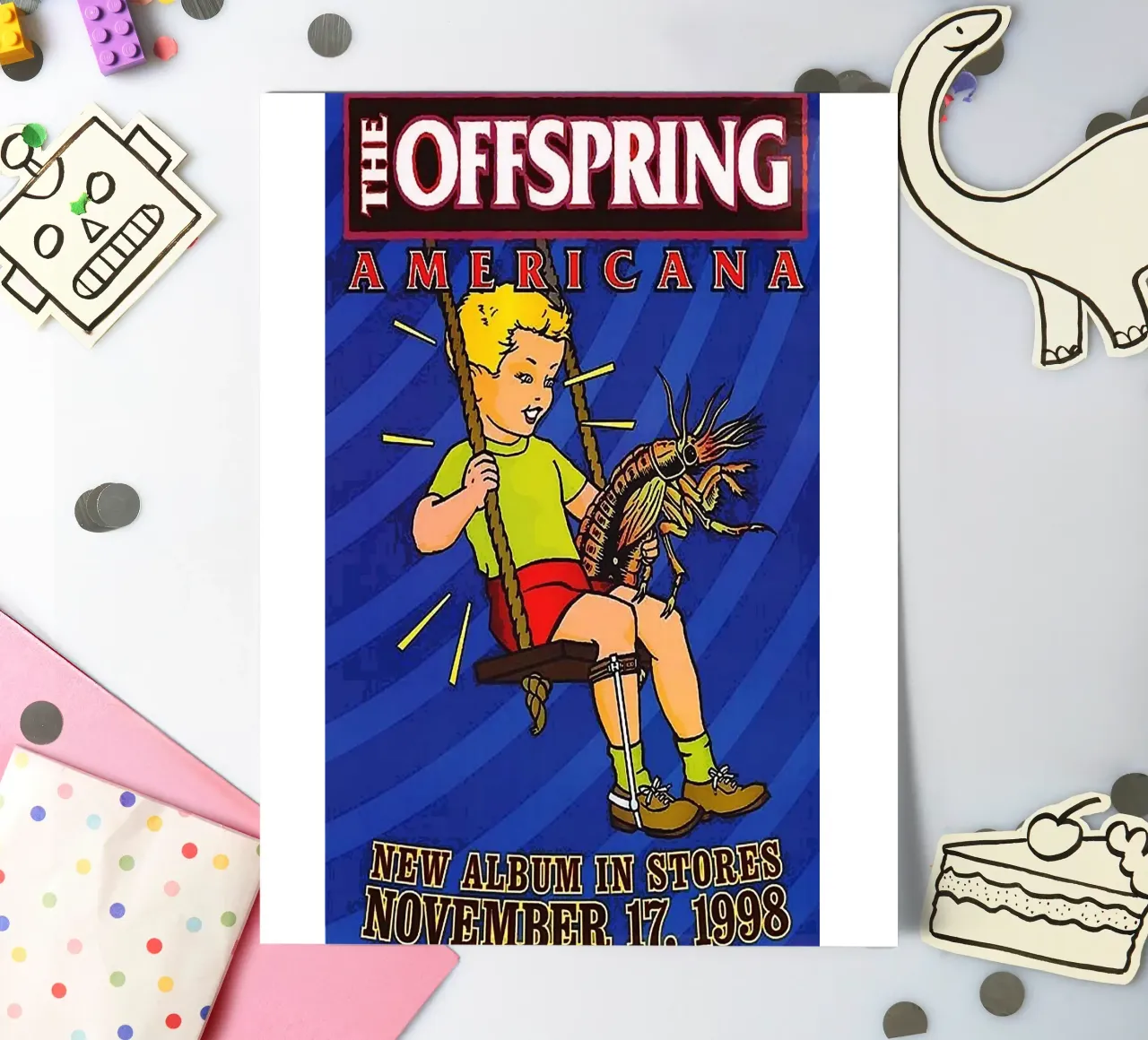 Le groupe The Offspring planche autocollant de vanhesling