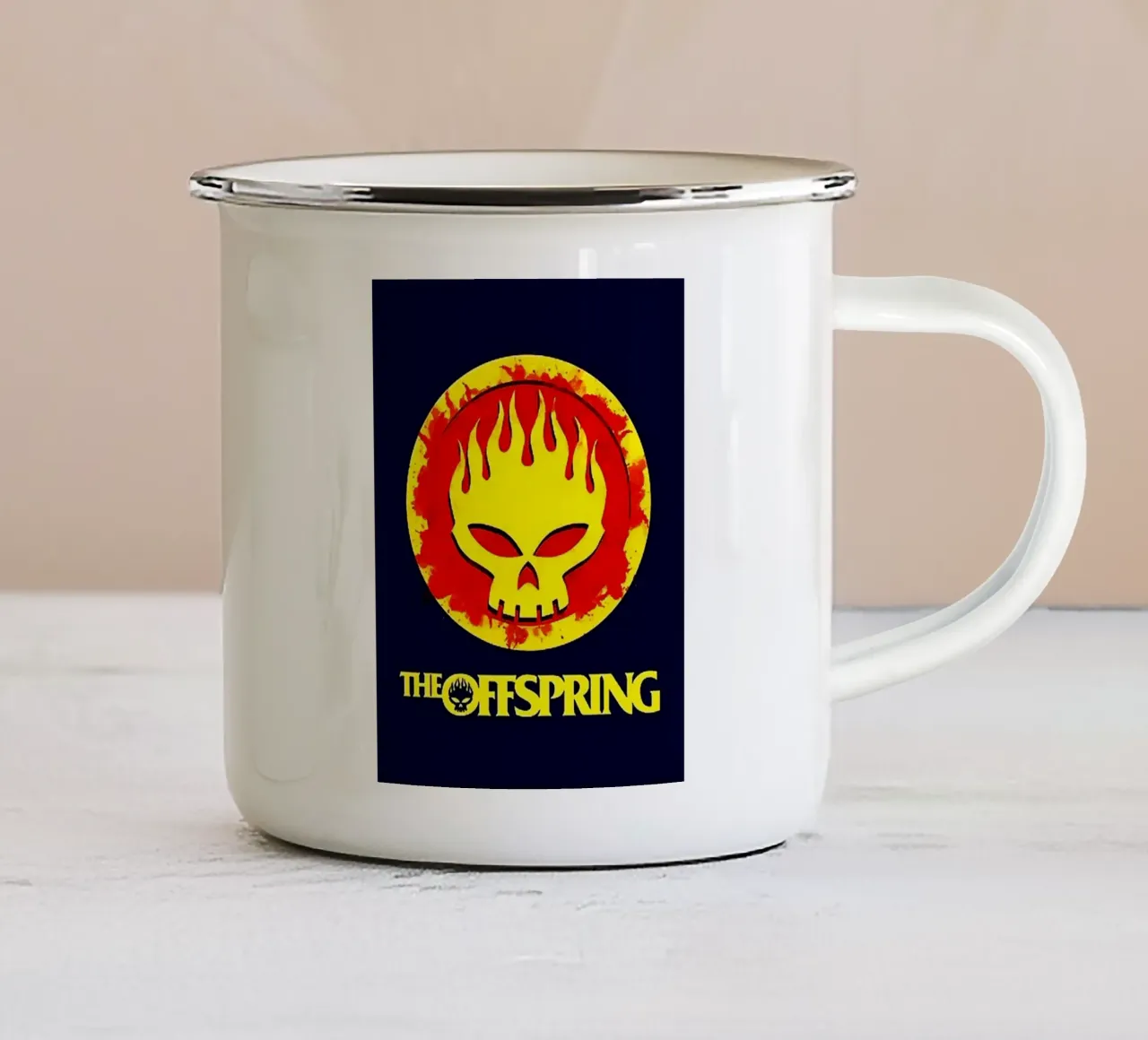 Le groupe The Offspring mug en émail de vanhesling