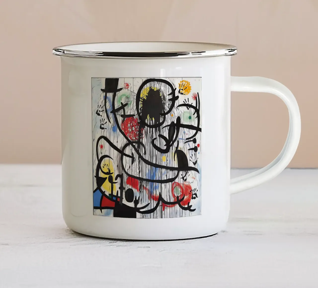 Maggio 68 tazza in smalto da Narciso